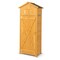 Natural Outdoor Garden Storage Cabinet 70 Inch with Foldable Table